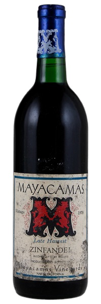 1978 Mayacamas Late Harvest Zinfandel, 750ml