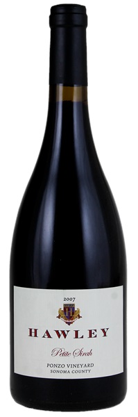 2007 Hawley Ponzo Vineyard Petite Sirah, 750ml