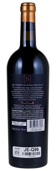 2019 S Wines Napa Valley Cabernet Sauvignon, 750ml