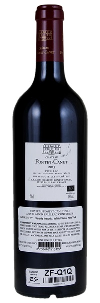 2013 Château Pontet-Canet, 750ml