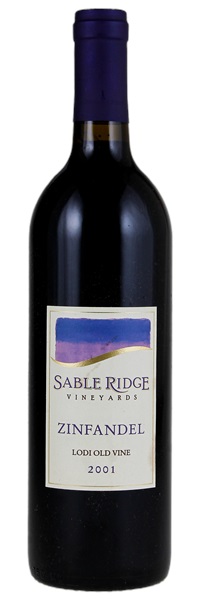 2001 Sable Ridge Vineyards Zinfandel, 750ml