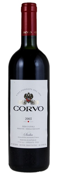 2003 Corvo Nero d'Avola, 750ml