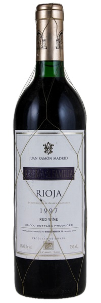1997 Bodegas Primicia Juan Ramon Madrid Rioja Reserva de Familia, 750ml