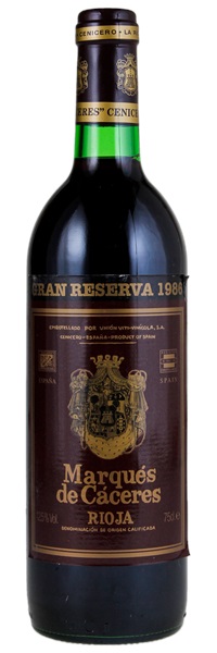 1986 Marques de Caceres Rioja Gran Reserva, 750ml