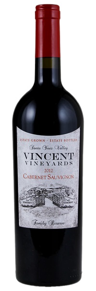 2012 Vincent Vineyards Family Reserve Cabernet Sauvignon, 750ml