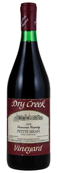 1979 Dry Creek Vineyard Petite Sirah, 750ml