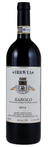2012 Brovia Barolo, 750ml
