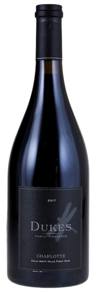 2017 Dukes Family Vineyards Charlotte Pinot Noir, 750ml