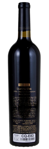 1998 Beringer Leaning Oak Cabernet Sauvignon, 750ml