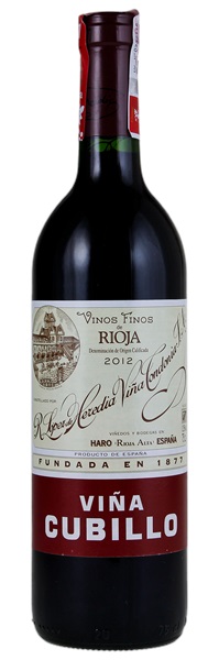 2012 Lopez de Heredia Rioja Vina Cubillo Crianza, 750ml