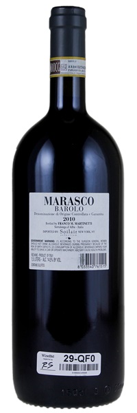 2010 Franco M. Martinetti Barolo Marasco, 1.5ltr