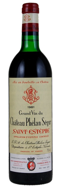 1981 Château Phelan-Segur, 750ml