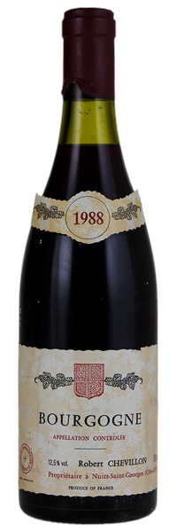 1988 Domaine Robert Chevillon Bourgogne (Rouge), 750ml