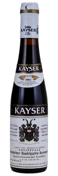 1983 Julius Kayser Wachenheimer Mandelgarten Beerenauslese #2, 375ml