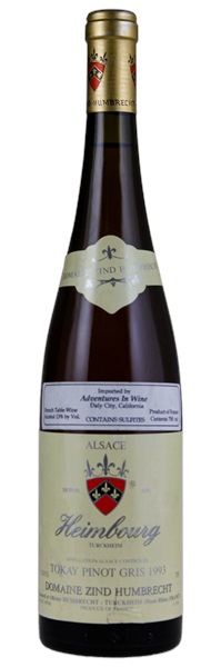 1993 Zind-Humbrecht Pinot Gris Heimbourg Turckheim, 750ml