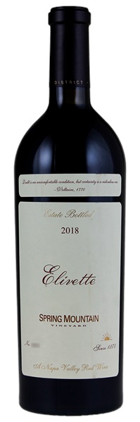 2018 Spring Mountain Vineyard Elivette, 750ml