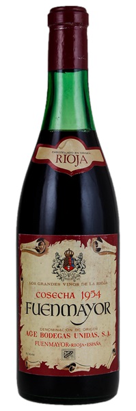 1954 Age Bodegas Unidas Rioja Fuenmayor, 750ml