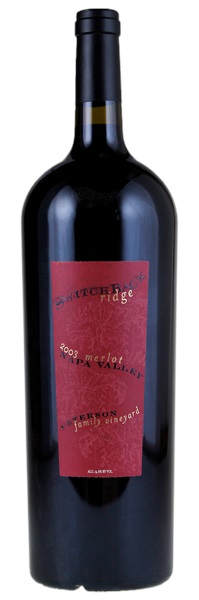 2003 Switchback Ridge Peterson Family Vineyard Merlot, 1.5ltr