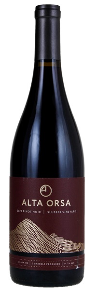 2020 Alta Orsa Slusser Vineyard Pinot Noir, 750ml