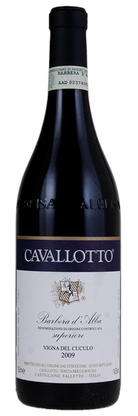 2009 Cavallotto Barbera d'Alba Superiore Vigna Del Cuculo, 750ml