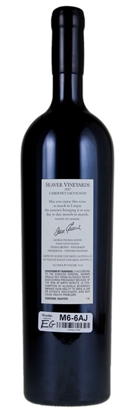 2017 Seaver Family Vineyard GTS Cabernet Sauvignon, 1.5ltr