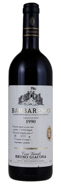 1990 Bruno Giacosa Barbaresco Gallina de Neive, 750ml
