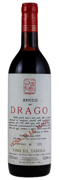 1978 Cascina Drago Bricco del Drago, 750ml
