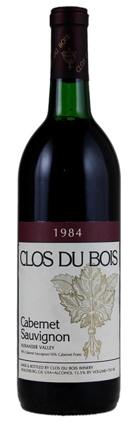 1984 Clos du Bois Alexander Valley Cabernet Sauvignon, 750ml