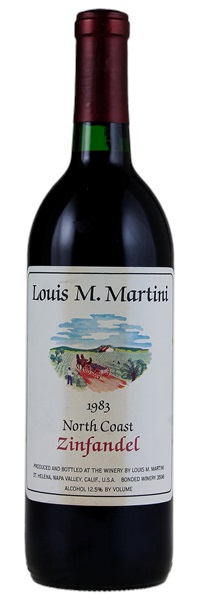 1983 Louis M. Martini North Coast Zinfandel, 750ml