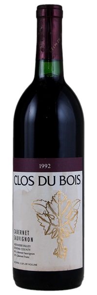 1992 Clos du Bois Alexander Valley Cabernet Sauvignon, 750ml