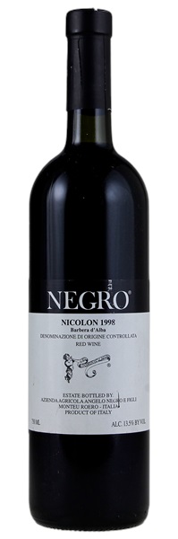 1998 Angelo Negro e Figli Barbera d'Alba Nicolon, 750ml