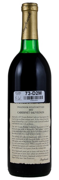 1974 Inglenook Cabernet Sauvignon, 750ml