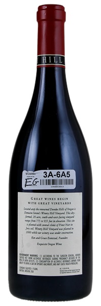 2019 Domaine Serene Winery Hill Vineyard Pinot Noir, 750ml