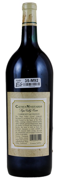 1986 Caymus Cuvee Cabernet Sauvignon, 1.5ltr
