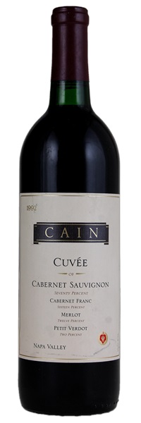 1992 Cain Cuvee of Cabernet Sauvignon, 750ml
