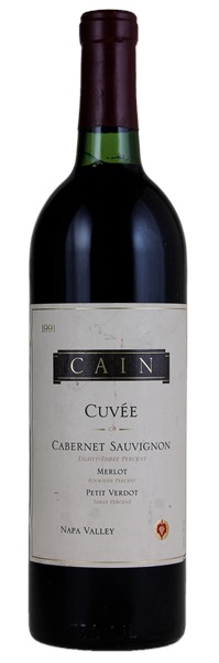 1991 Cain Cuvee of Cabernet Sauvignon, 750ml