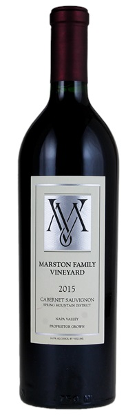 2015 Marston Family Vineyards Cabernet Sauvignon, 750ml