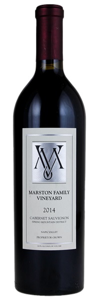 2014 Marston Family Vineyards Cabernet Sauvignon, 750ml