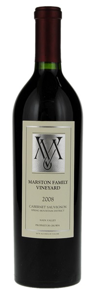 2008 Marston Family Vineyards Cabernet Sauvignon, 750ml