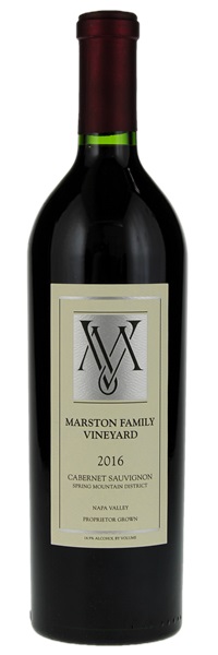 2016 Marston Family Vineyards Cabernet Sauvignon, 750ml