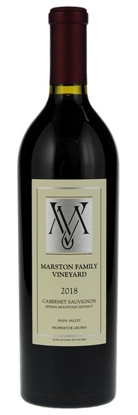 2018 Marston Family Vineyards Cabernet Sauvignon, 750ml