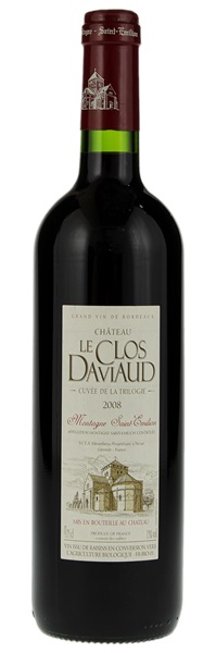 2008 Château Le Clos Daviaud Cuvee de Trilogie, 750ml