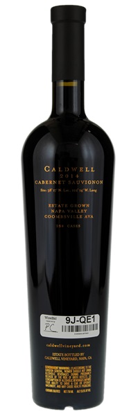 2014 Caldwell Vineyards Gold Cabernet Sauvignon, 750ml