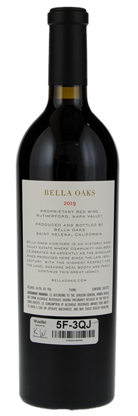 2019 Bella Oaks Vineyard Red, 750ml