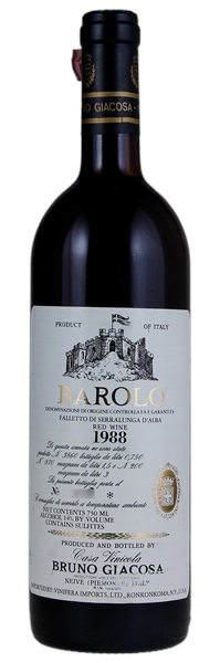 1988 Bruno Giacosa Barolo Falletto, 750ml