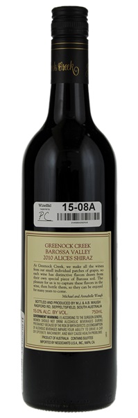 2010 Greenock Creek Alice's Shiraz (Screwcap), 750ml