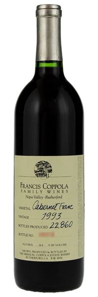 1993 Francis Ford Coppola Cabernet Franc, 750ml