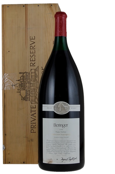 1980 Beringer Lemmon-Chabot Vineyard Private Reserve Cabernet Sauvignon, 9.0ltr