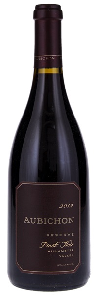 2012 Aubichon Cellars Reserve Pinot Noir, 750ml
