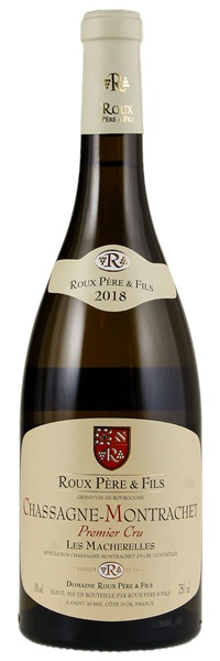 2018 Roux Pere & Fils Chassagne-Montrachet Les Macherelles, 750ml